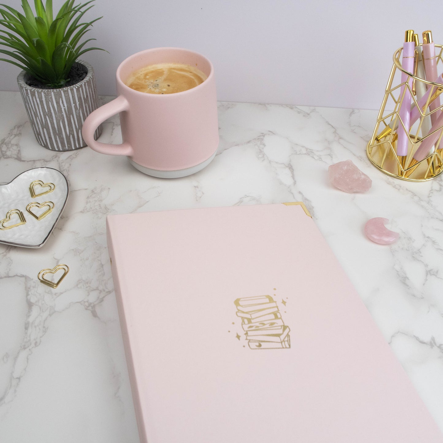 PALE ROSE STICKER STORAGE BINDER