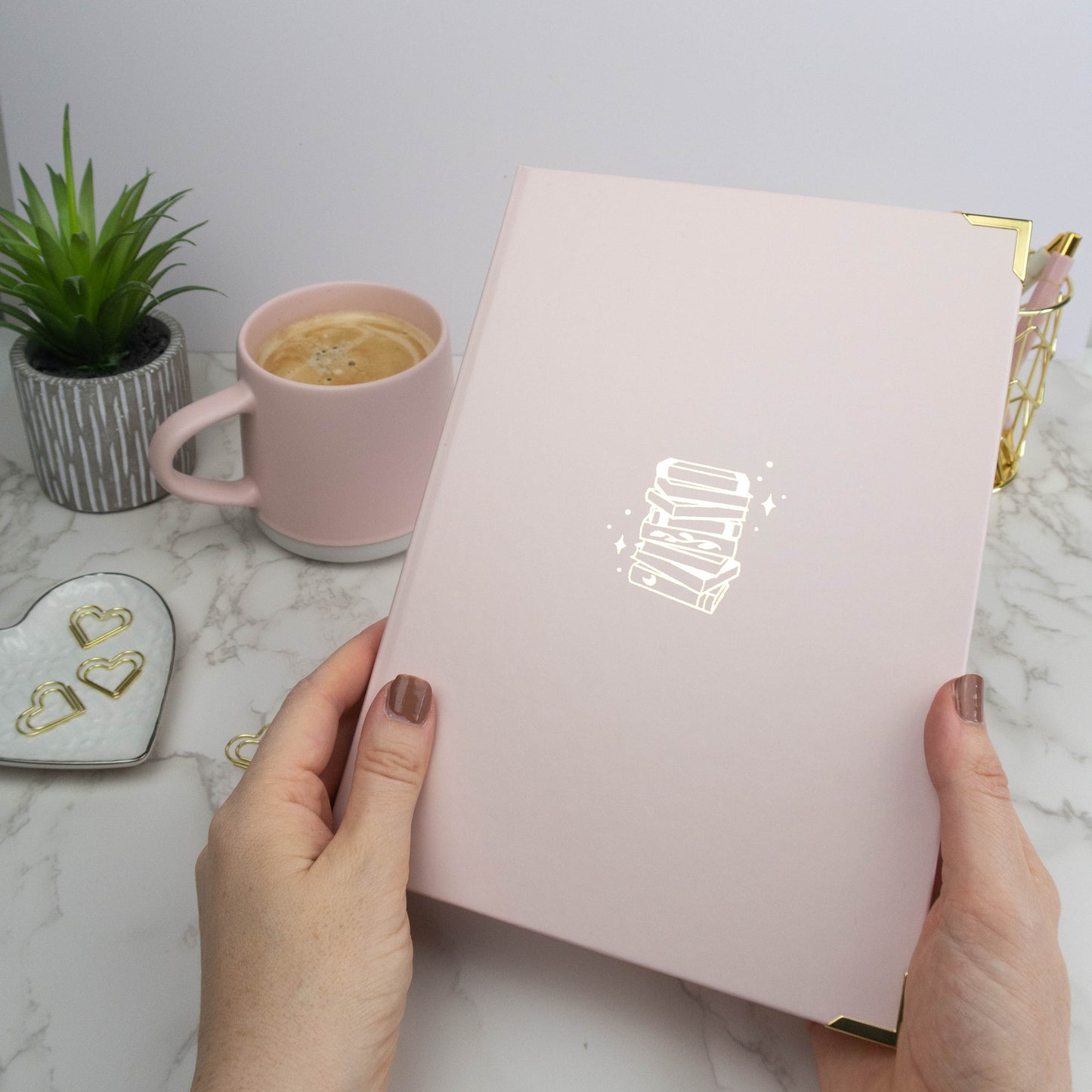 PALE ROSE STICKER STORAGE BINDER