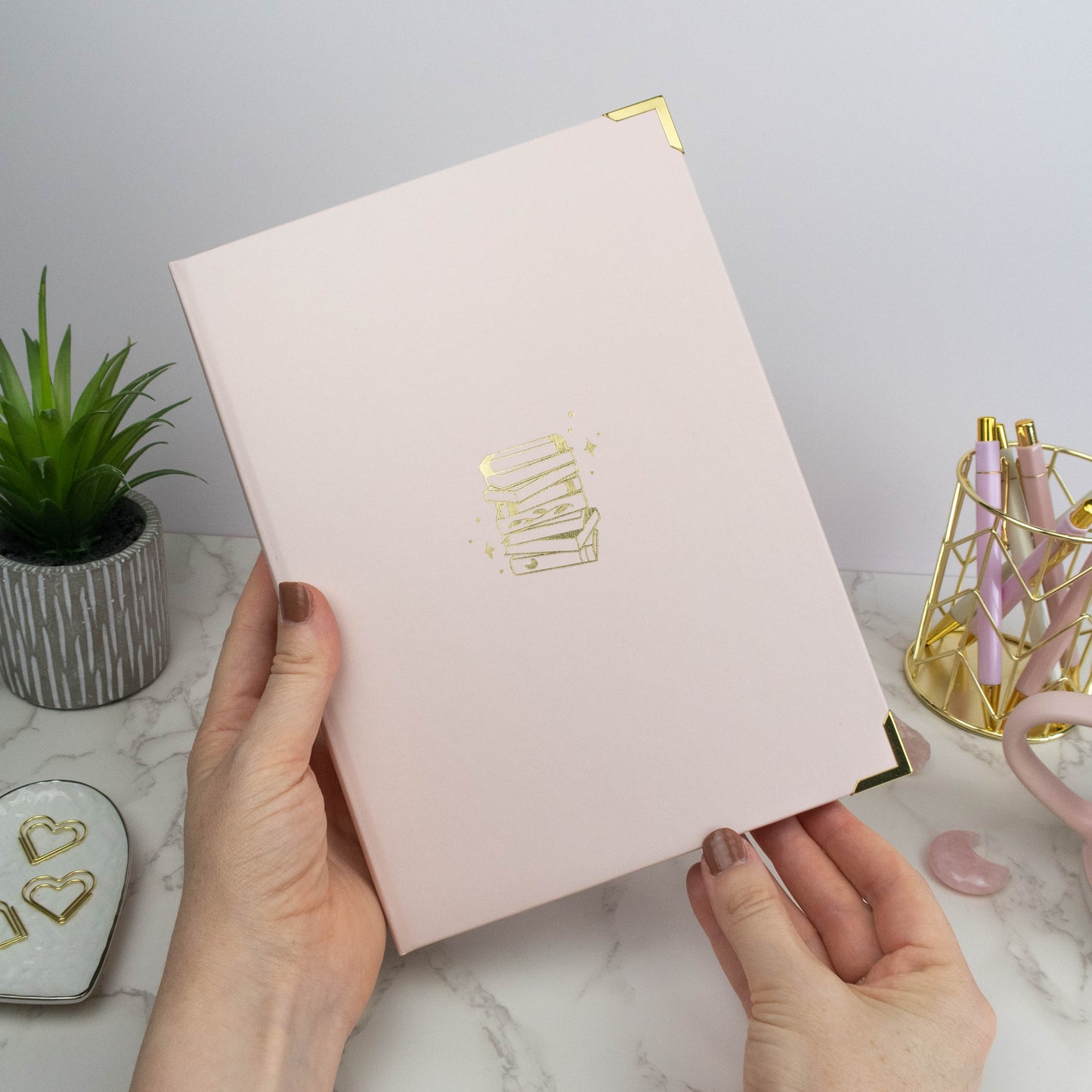 PALE ROSE STICKER STORAGE BINDER