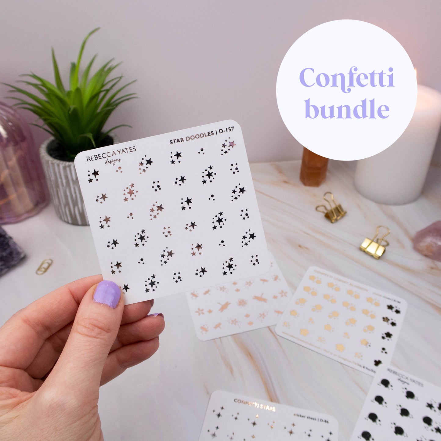 CONFETTI STICKER BUNDLE
