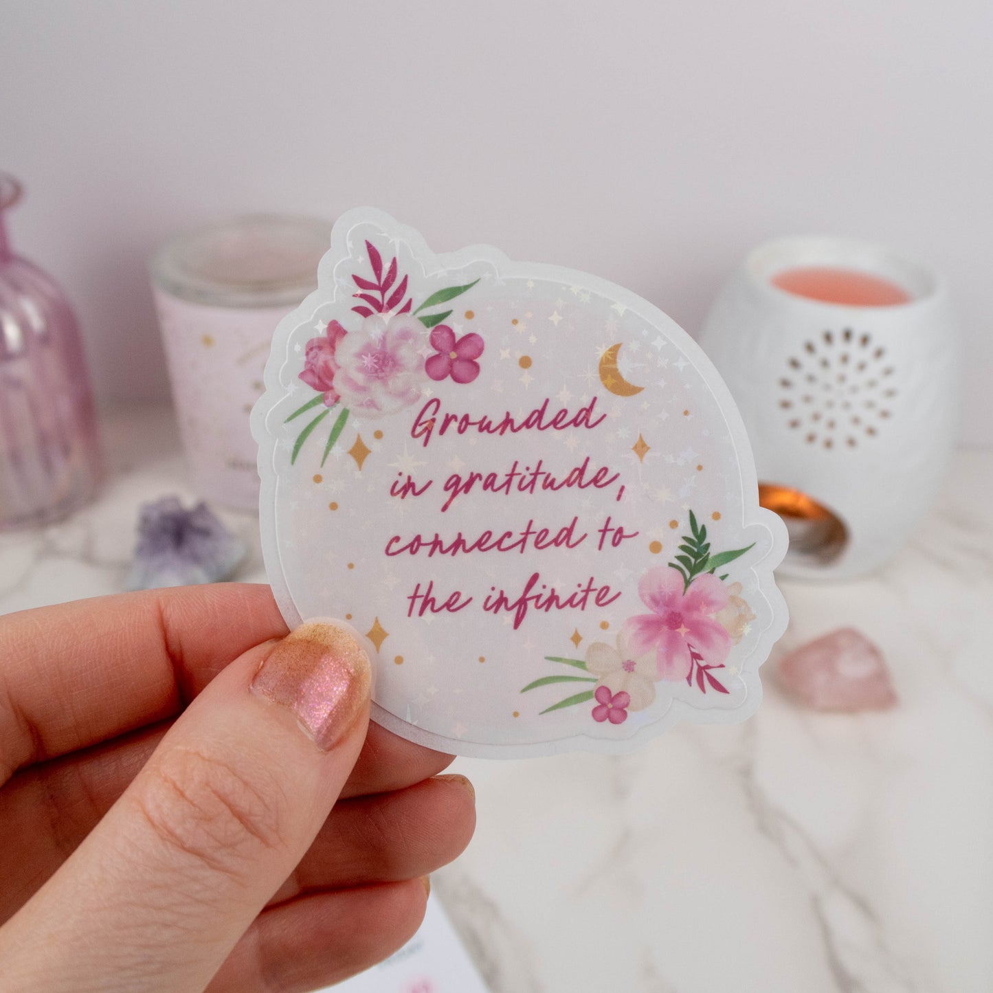GROUNDED IN GRATITUDE - SINGLE STICKER