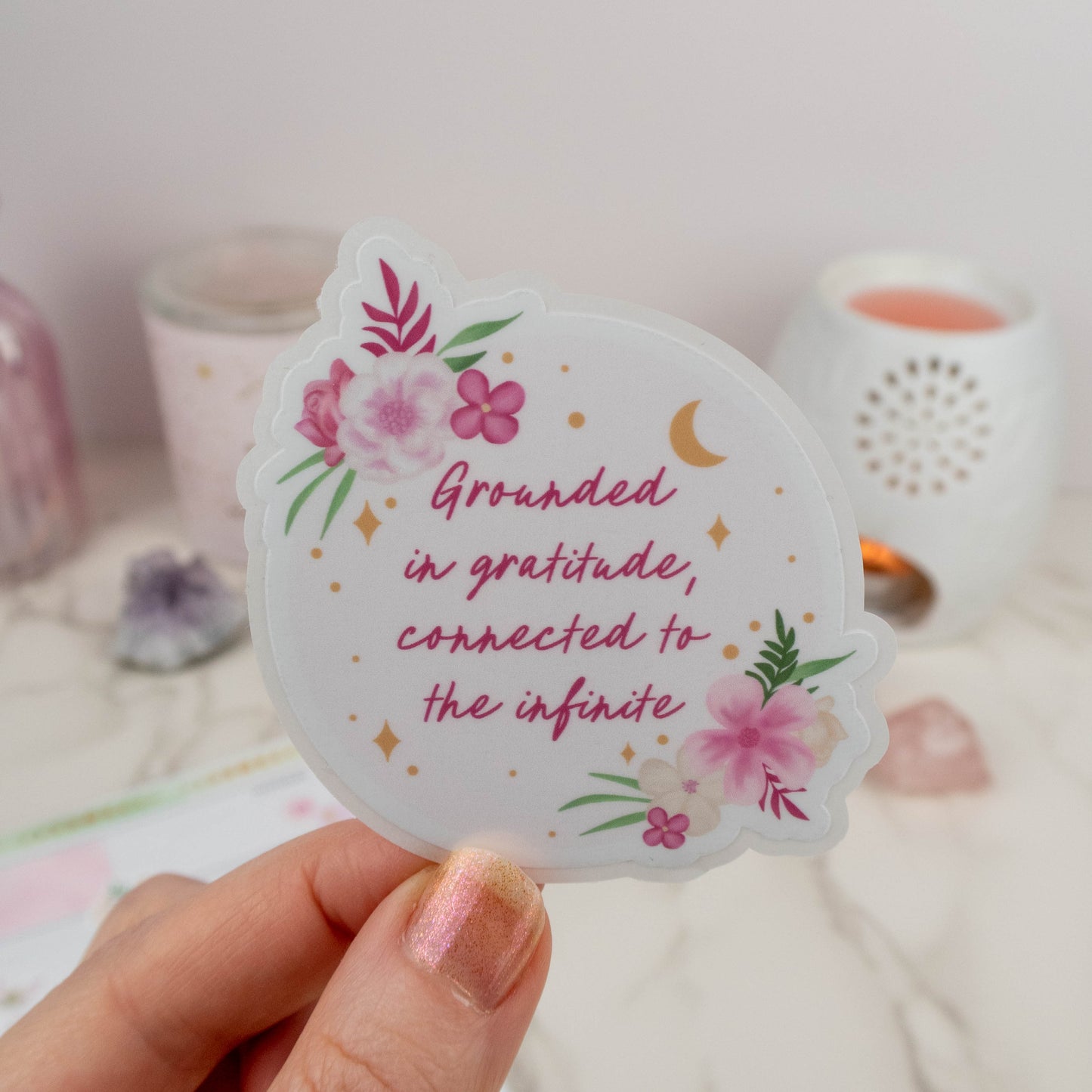 GROUNDED IN GRATITUDE - SINGLE STICKER