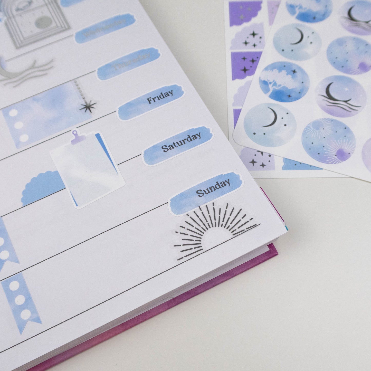 HALF STAR BURSTS - FOILED PLANNER STICKERS