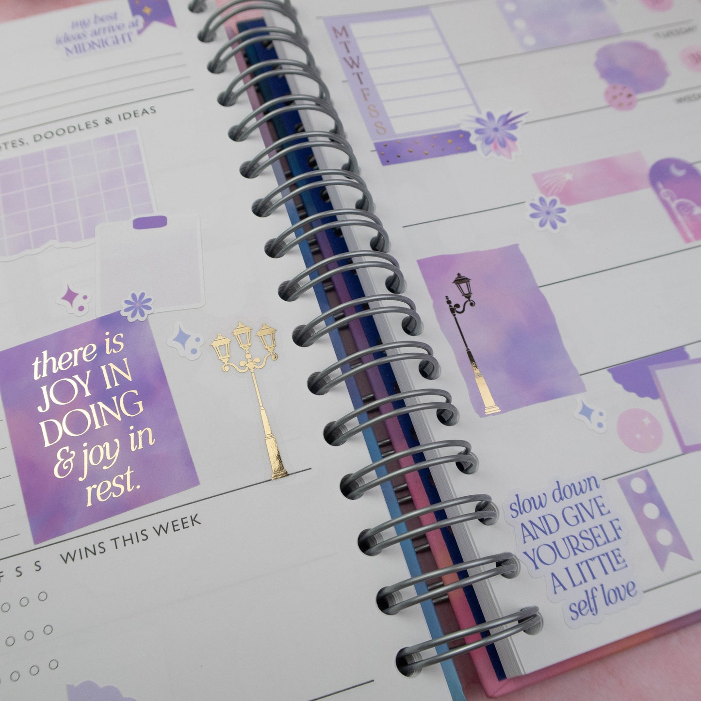 LIGHT THE WAY - FOILED STICKER SHEET - Rebecca Yates