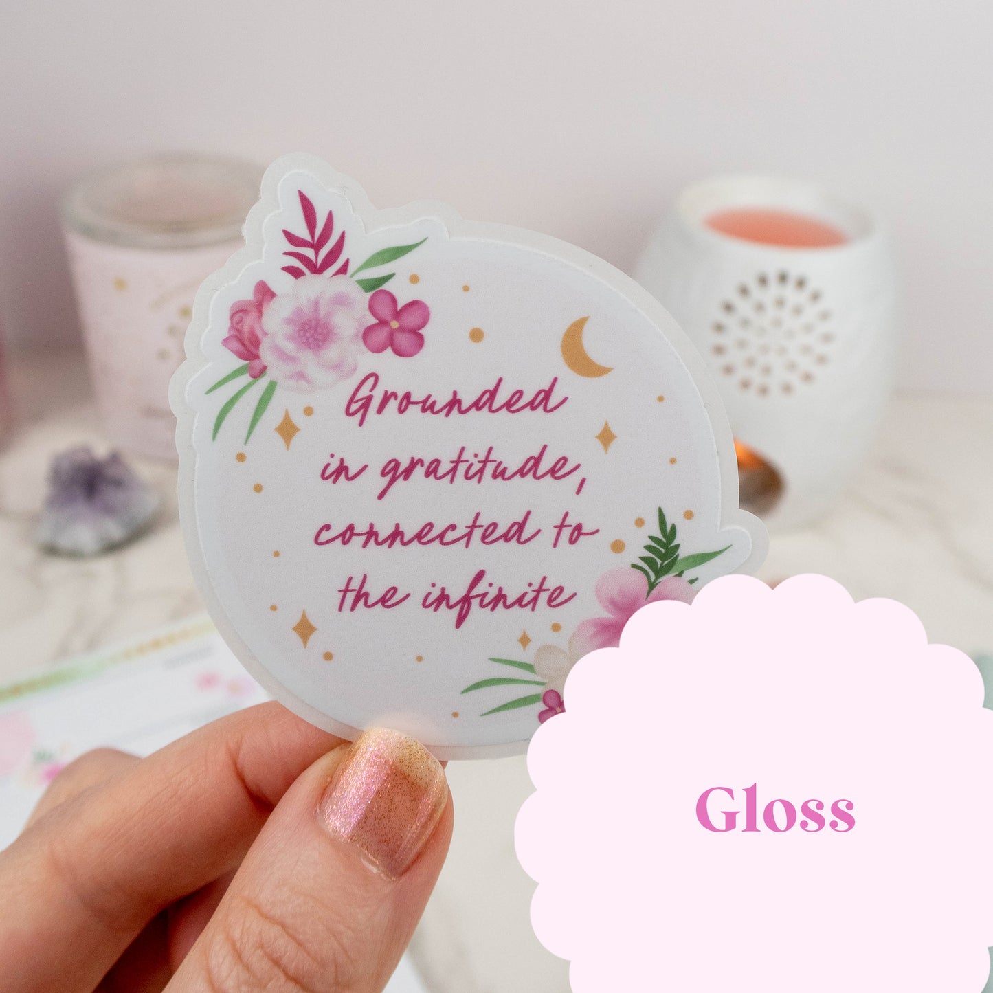 GROUNDED IN GRATITUDE - SINGLE STICKER