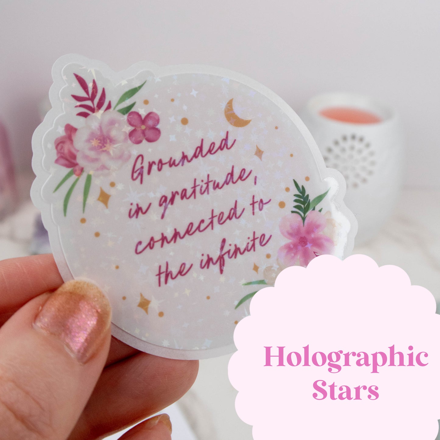 GROUNDED IN GRATITUDE - SINGLE STICKER