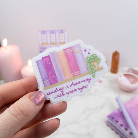 READING IS DREAMING - SINGLE STICKER