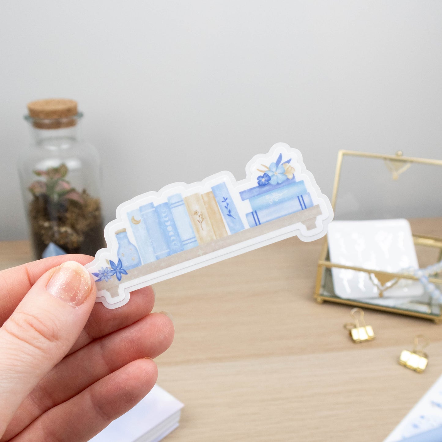 BLUE MOON BOOKSHELF - SINGLE STICKER