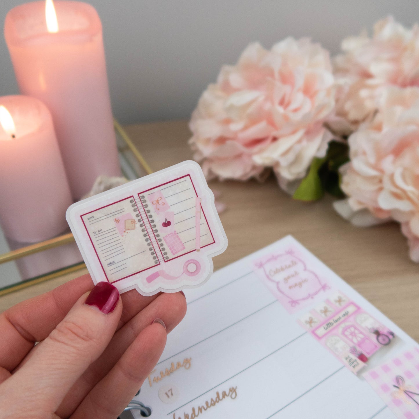 CHERRY PLANNER - SINGLE STICKER