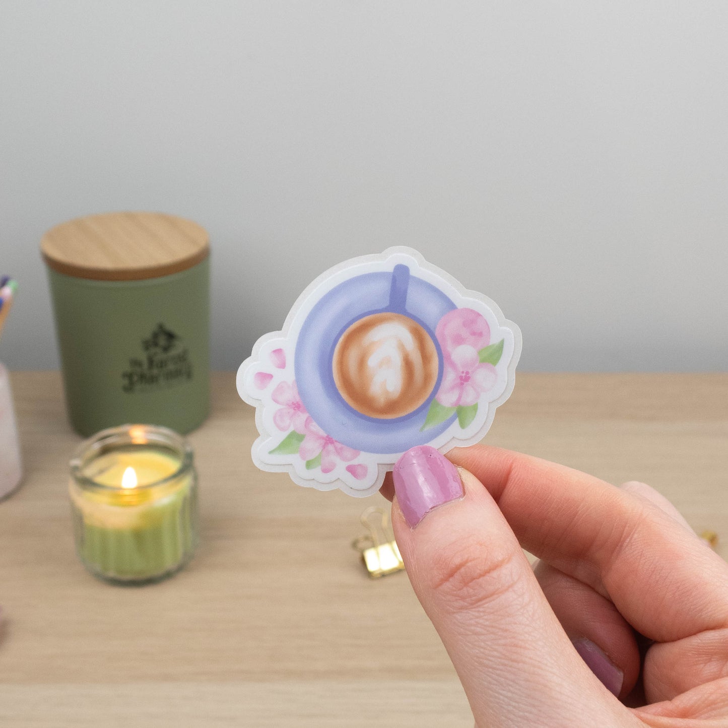 SPRING COFFEE - SINGLE STICKER - Rebecca Yates