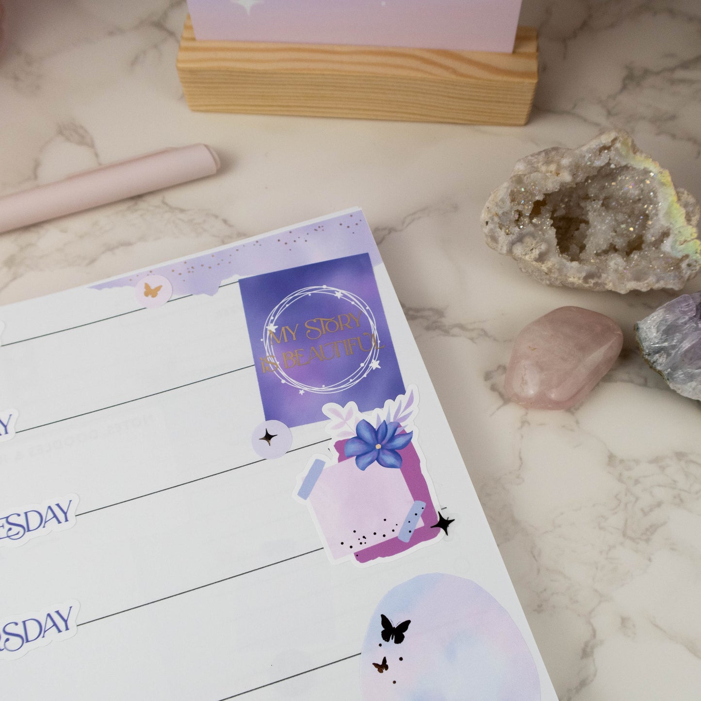 BEAUTIFUL STORY - FOILED PLANNER STICKER QUOTES