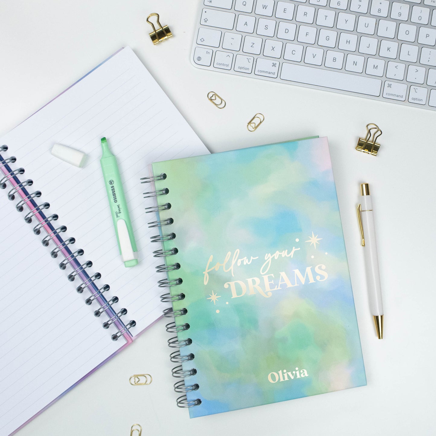 FOLLOW YOUR DREAMS - LUXE PERSONALISED JOURNAL