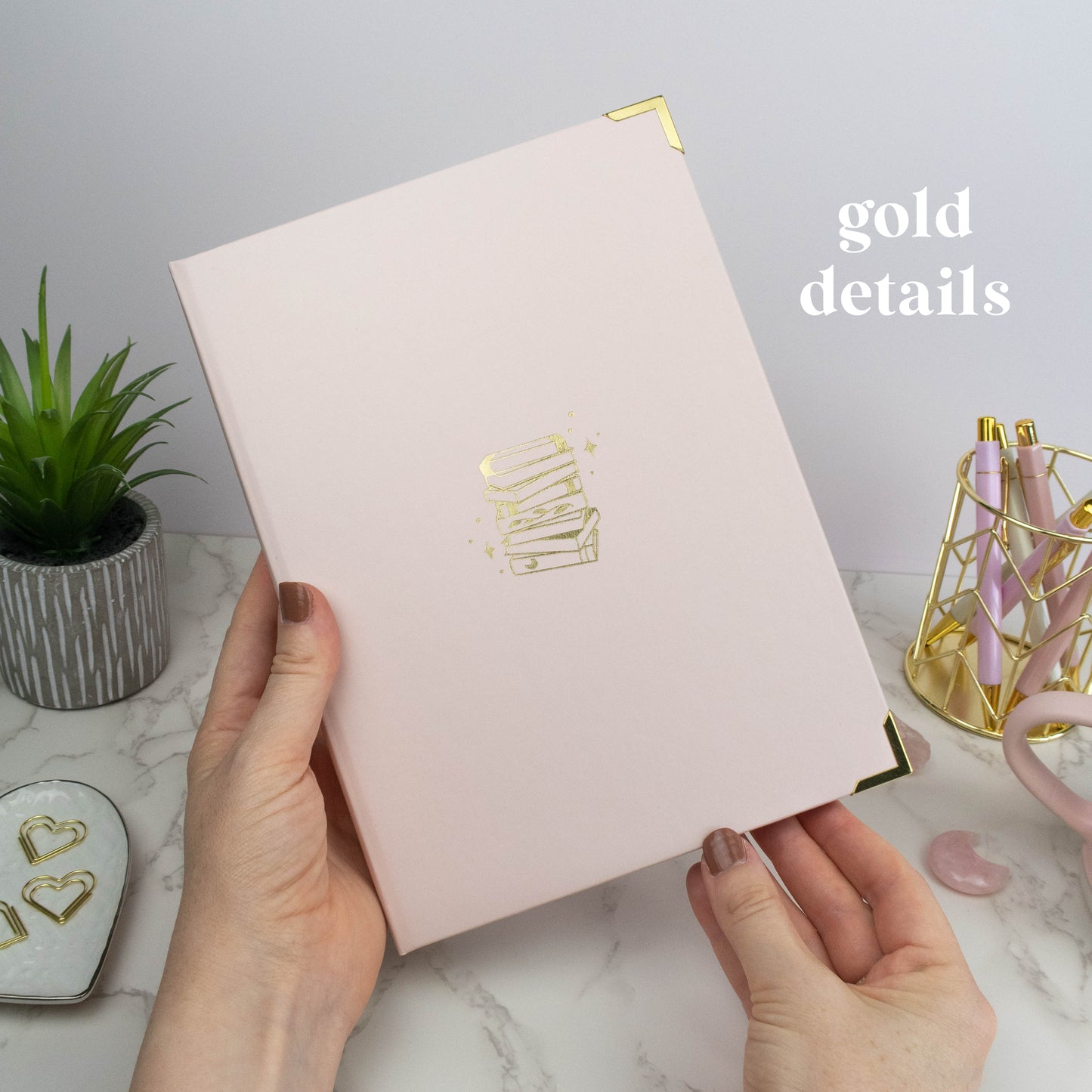 PALE ROSE STICKER STORAGE BINDER