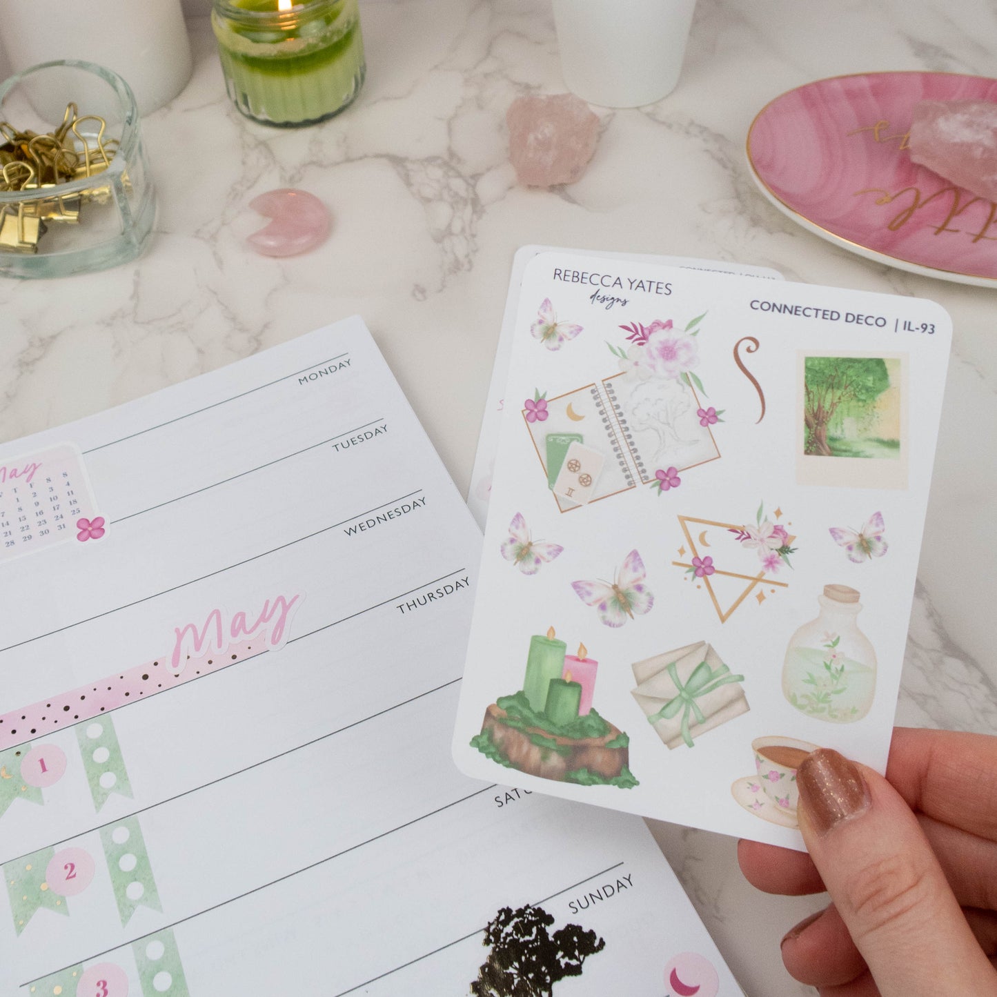 CONNECTED DECO - PLANNER STICKER SHEET