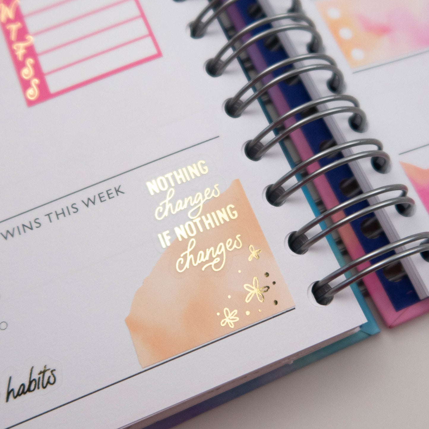 A NEW DAY HAS DAWNED - FOILED QUOTES STICKER SHEET