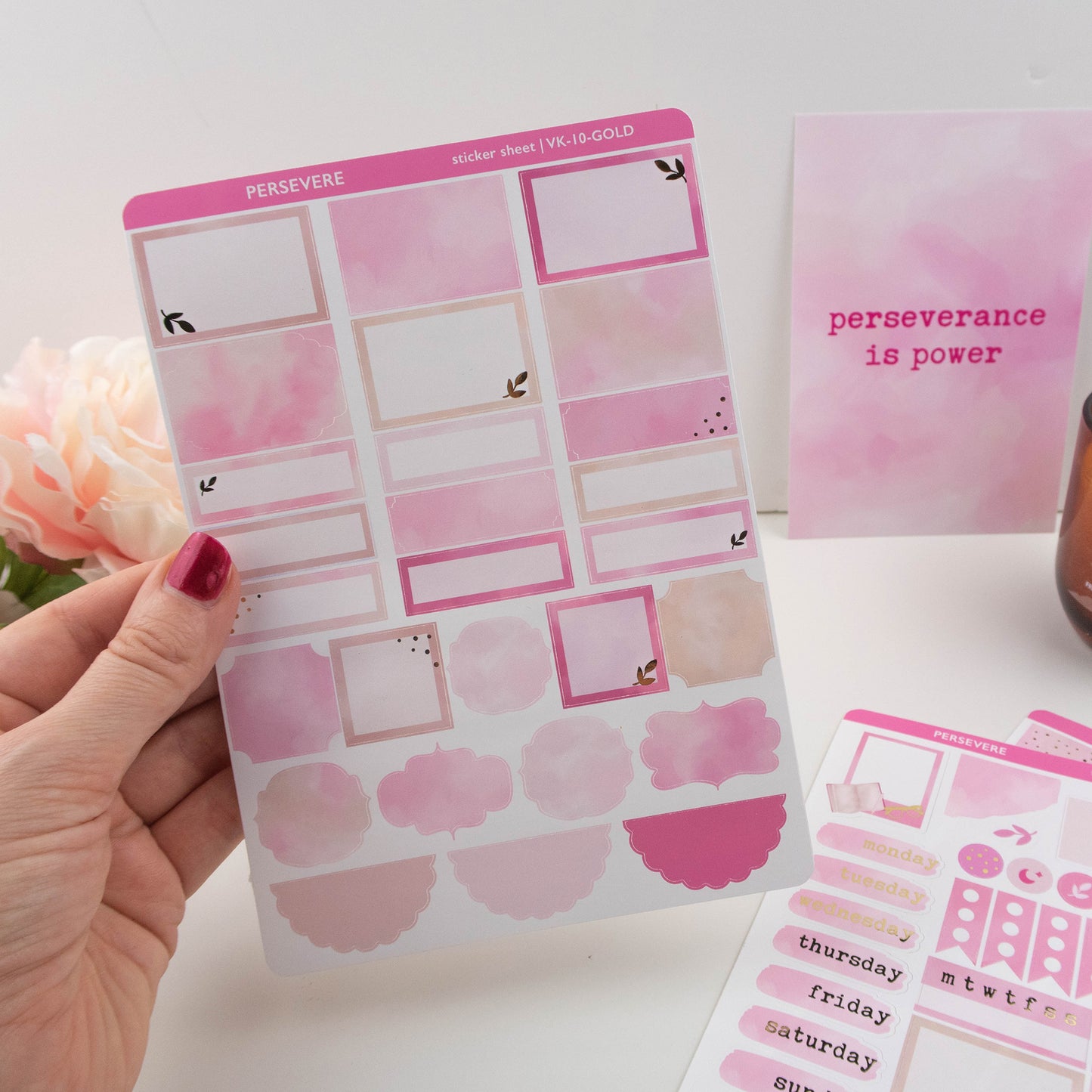 PERSEVERE - VERTICAL PLANNER WEEKLY KIT