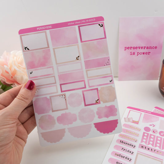 PERSEVERE - VERTICAL PLANNER WEEKLY KIT