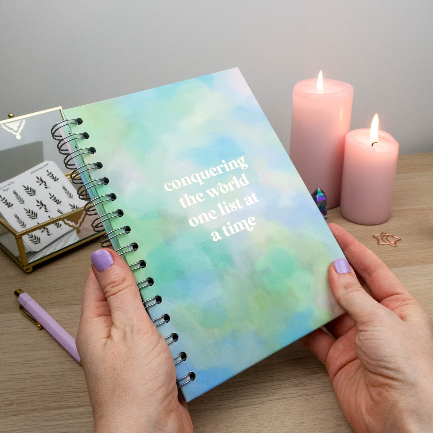 CONQUERING THE WORLD ONE LIST AT A TIME - JOURNAL & GIFT BOX