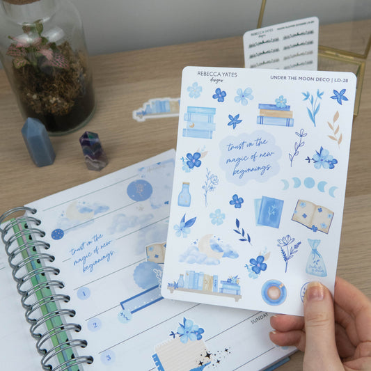 UNDER THE MOON DECO - PLANNER STICKER SHEET