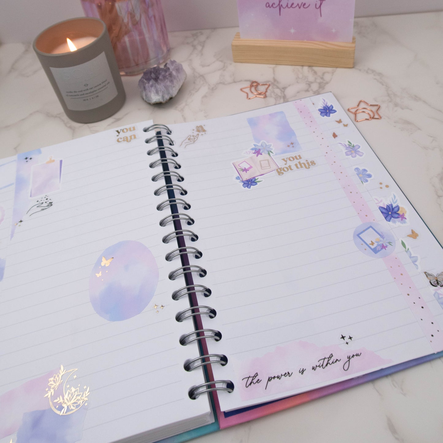 POWER IS WITHIN YOU - FOILED PLANNER STICKER SHEET