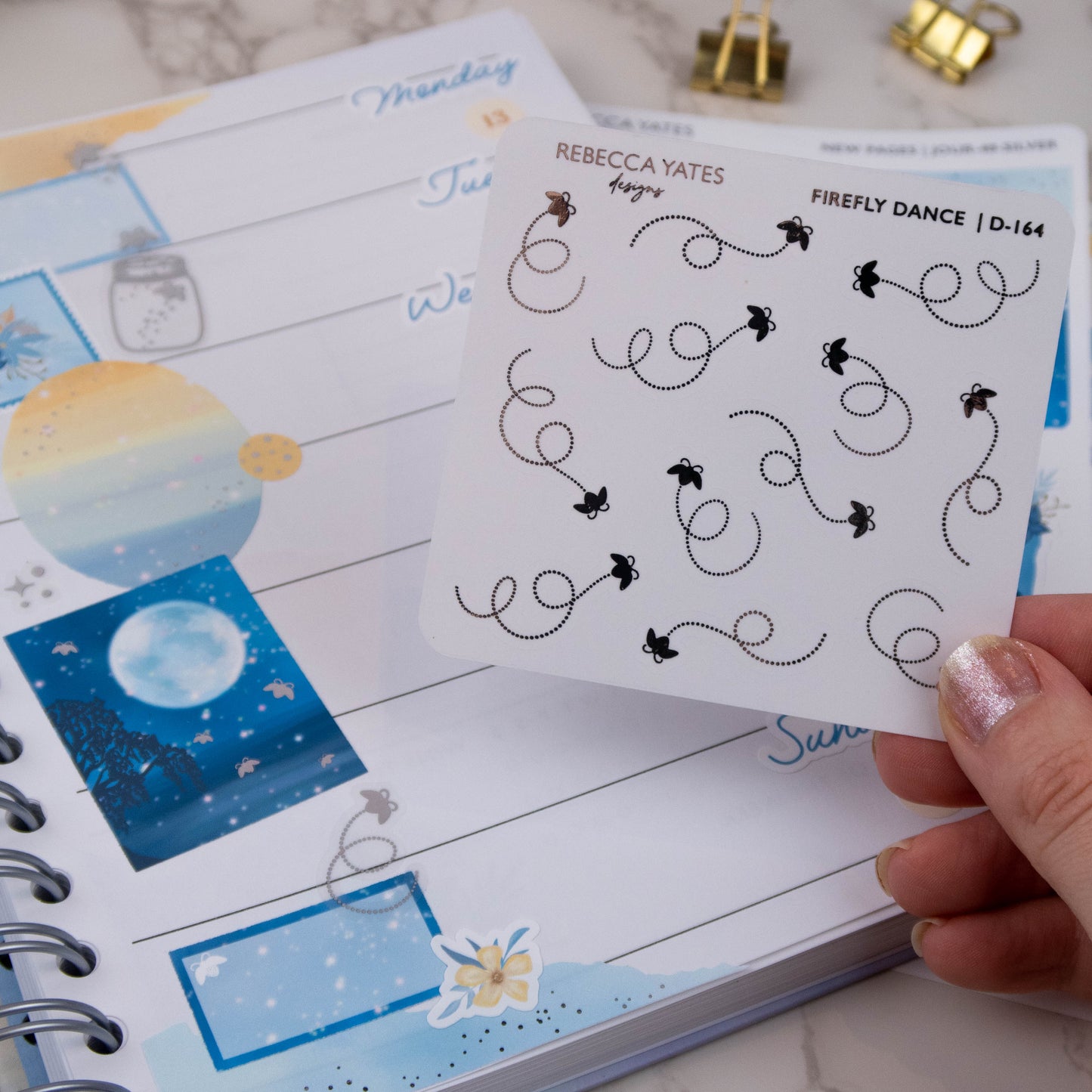 FIREFLY DANCE - FOILED STICKER SHEET