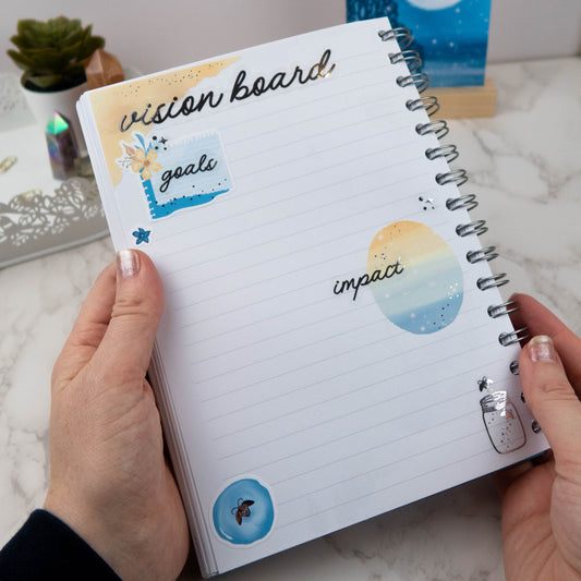 2026 VISION BOARD STICKER SHEET (HANDWRITING)