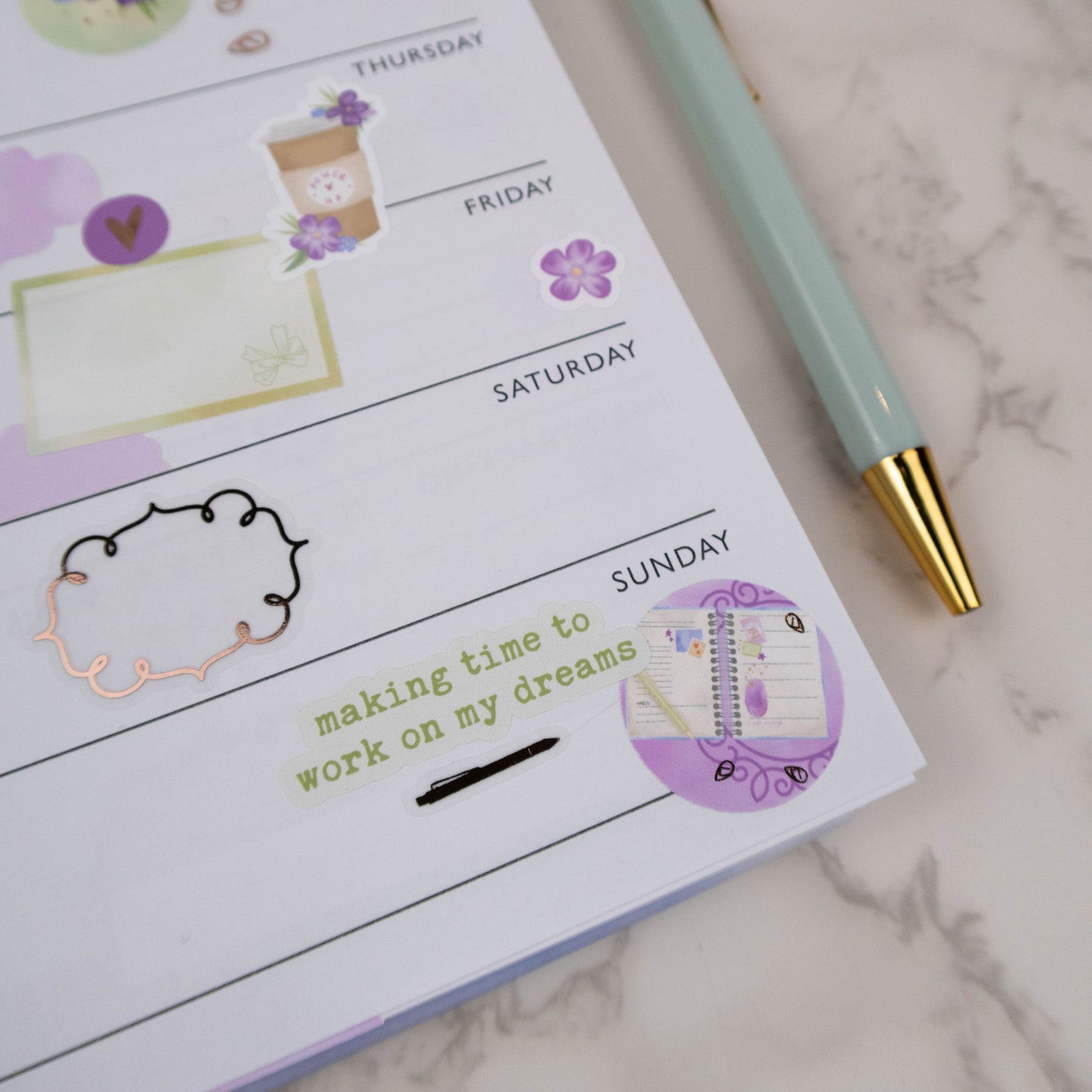 MAIN CHARACTER ENERGY - QUOTES PLANNER STICKER SHEET