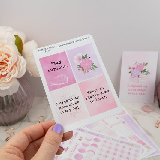 KNOWLEDGE - STICKER SHEET