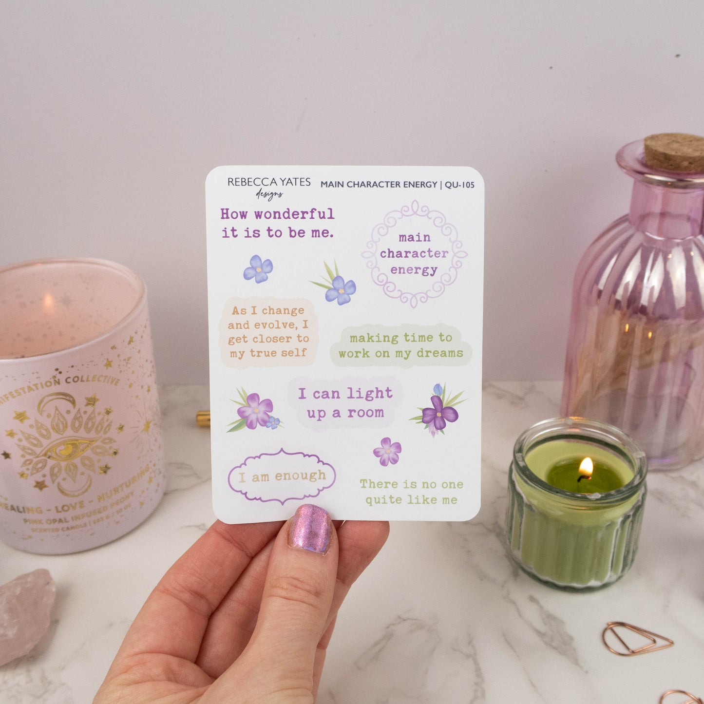 MAIN CHARACTER ENERGY - QUOTES PLANNER STICKER SHEET