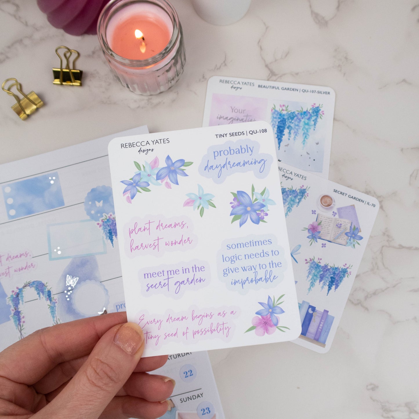 TINY SEEDS - QUOTES PLANNER STICKER SHEET