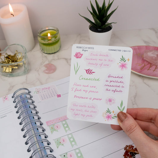 CONNECTED - QUOTES PLANNER STICKER SHEET