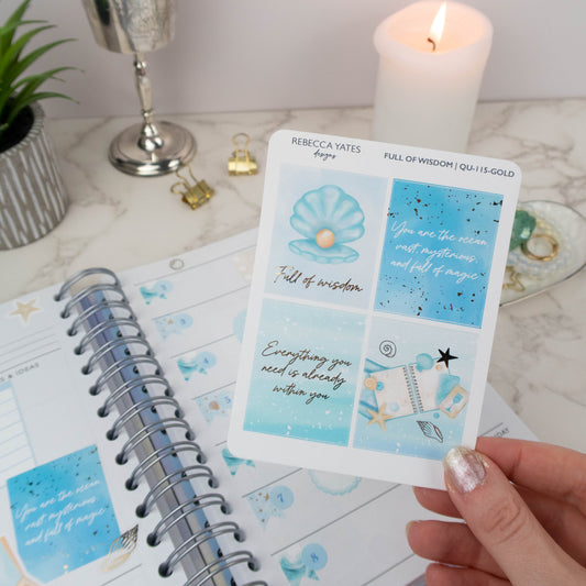 FULL OF WISDOM - STICKER SHEET