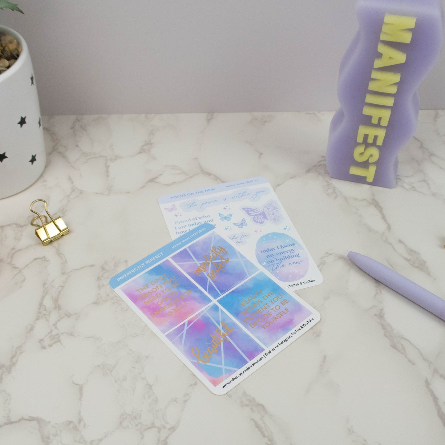 IMPERFECTLY PERFECT - PLANNER STICKER SHEET