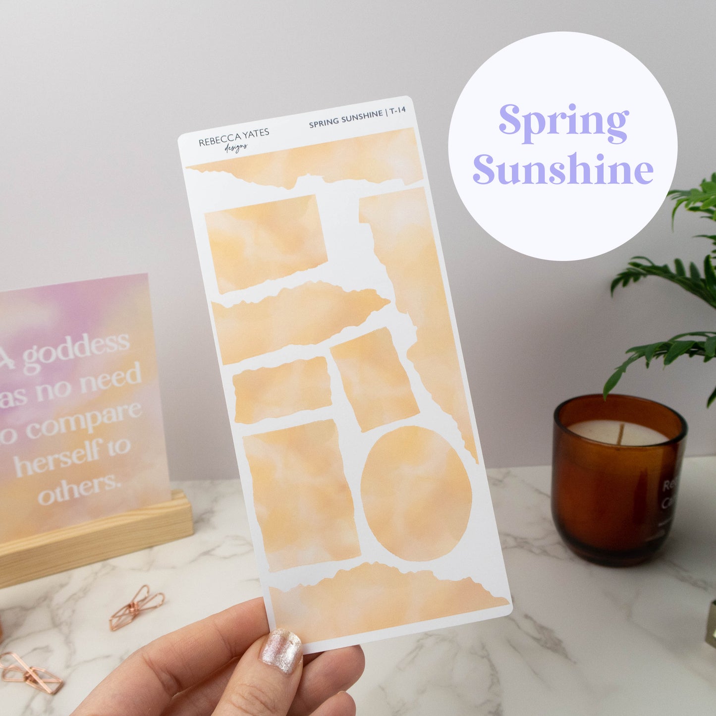 UNIQUE TORN PAPER SAMPLERS - STICKER SHEET
