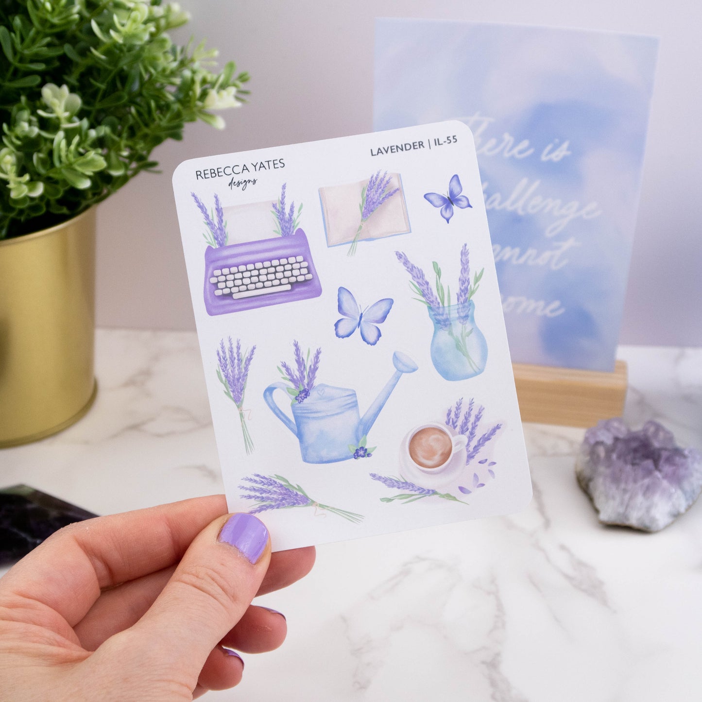 LAVENDER - PLANNER STICKER SHEET