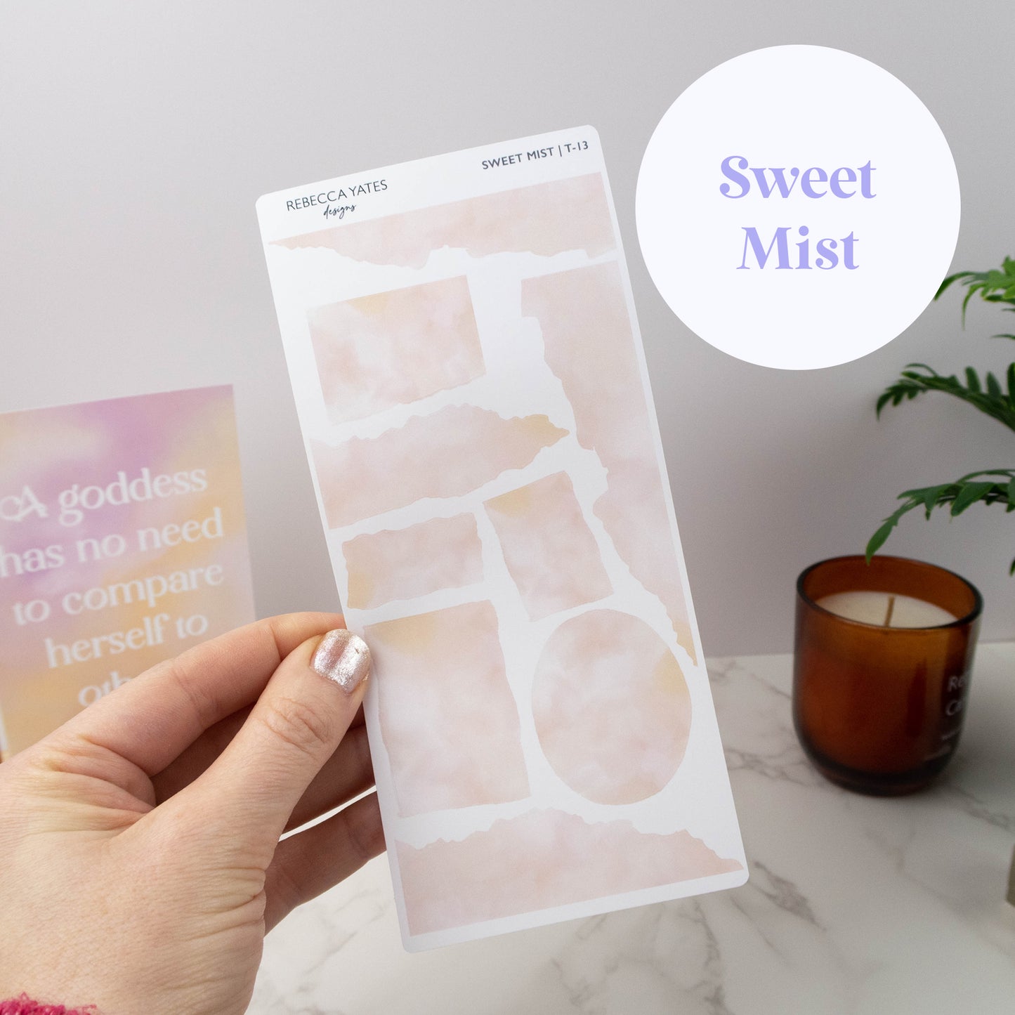 UNIQUE TORN PAPER SAMPLERS - STICKER SHEET