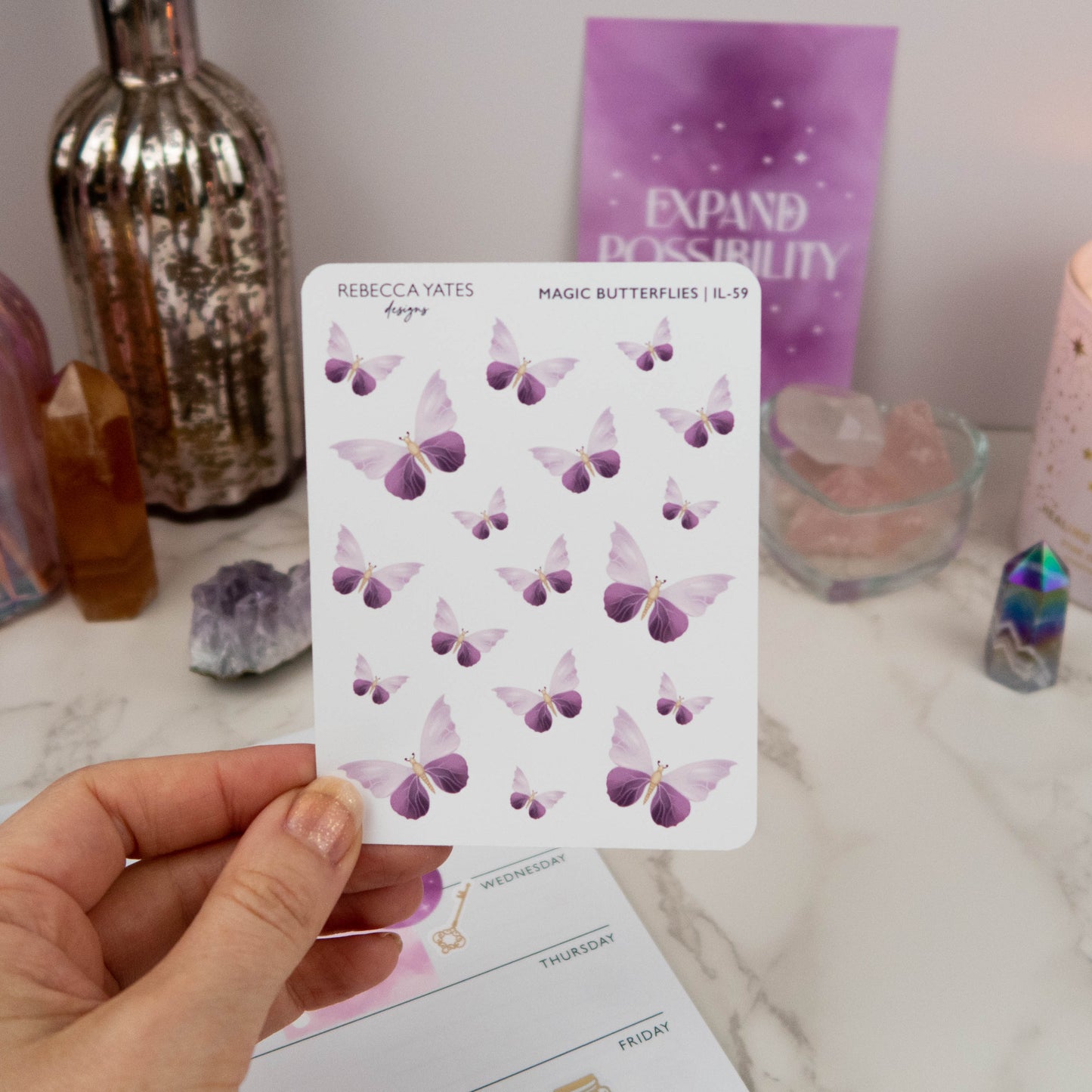 MAGIC BUTTERFLIES - PLANNER STICKER SHEET