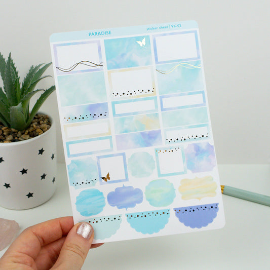 PARADISE - VERTICAL PLANNER WEEKLY KIT - Rebecca Yates