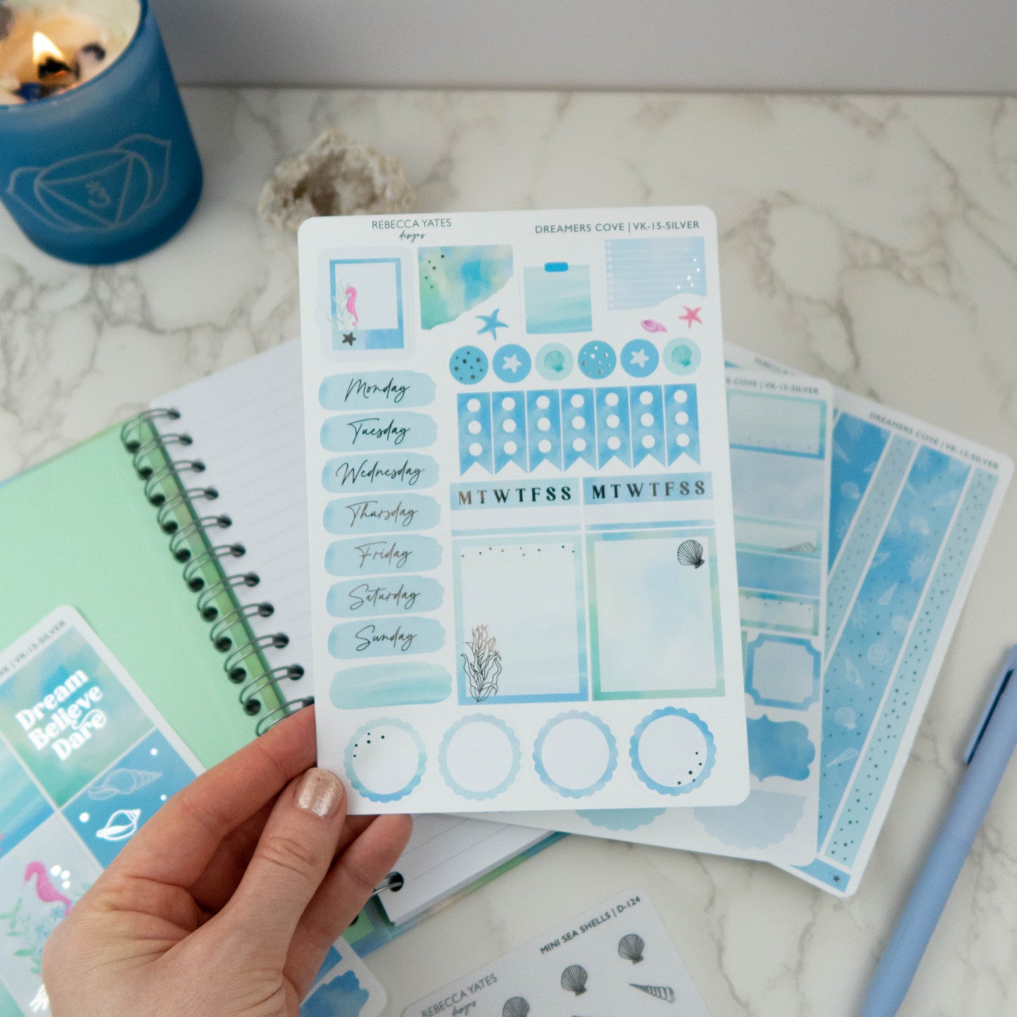 DREAMERS COVE - VERTICAL PLANNER WEEKLY KIT