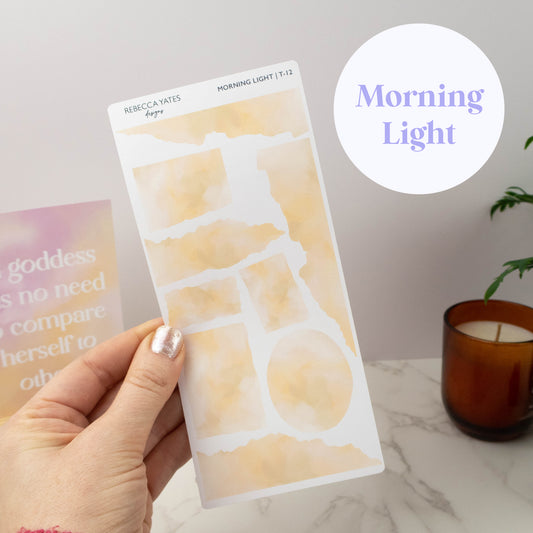 UNIQUE TORN PAPER SAMPLERS - STICKER SHEET