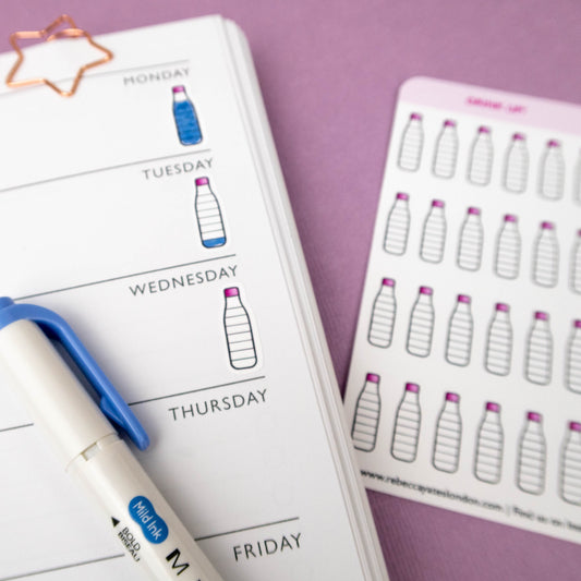DRINK UP! - WATER TRACKER STICKERS - Rebecca Yates