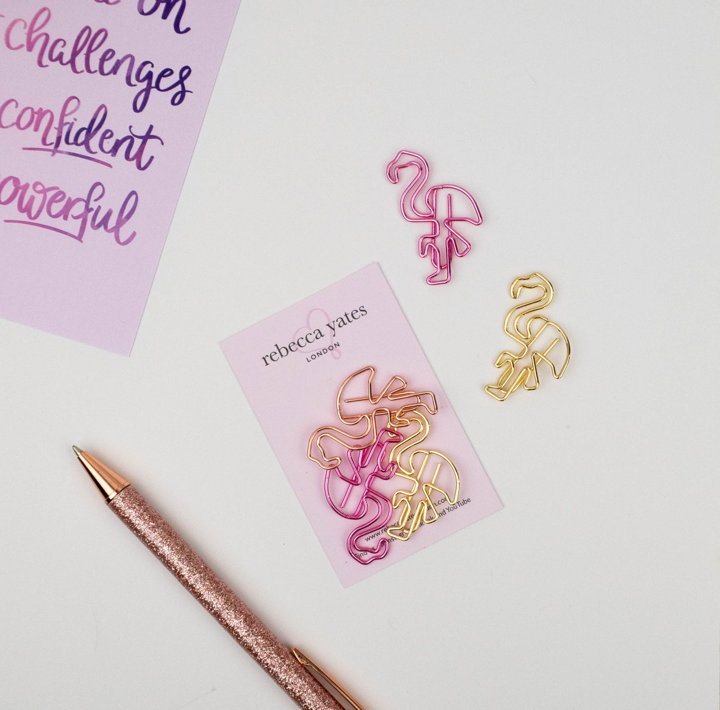 FLAMINGO PAPERCLIPS