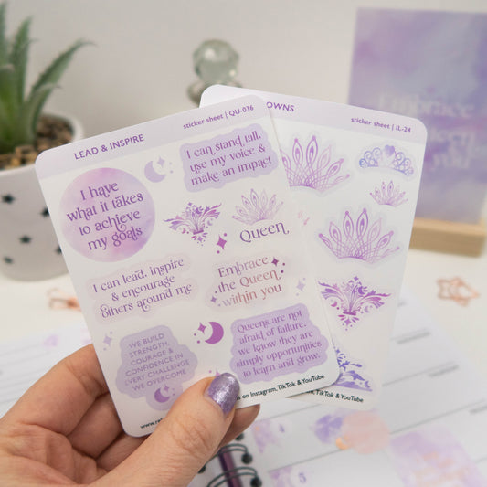 LEAD & INSPIRE - QUOTES PLANNER STICKER SHEET