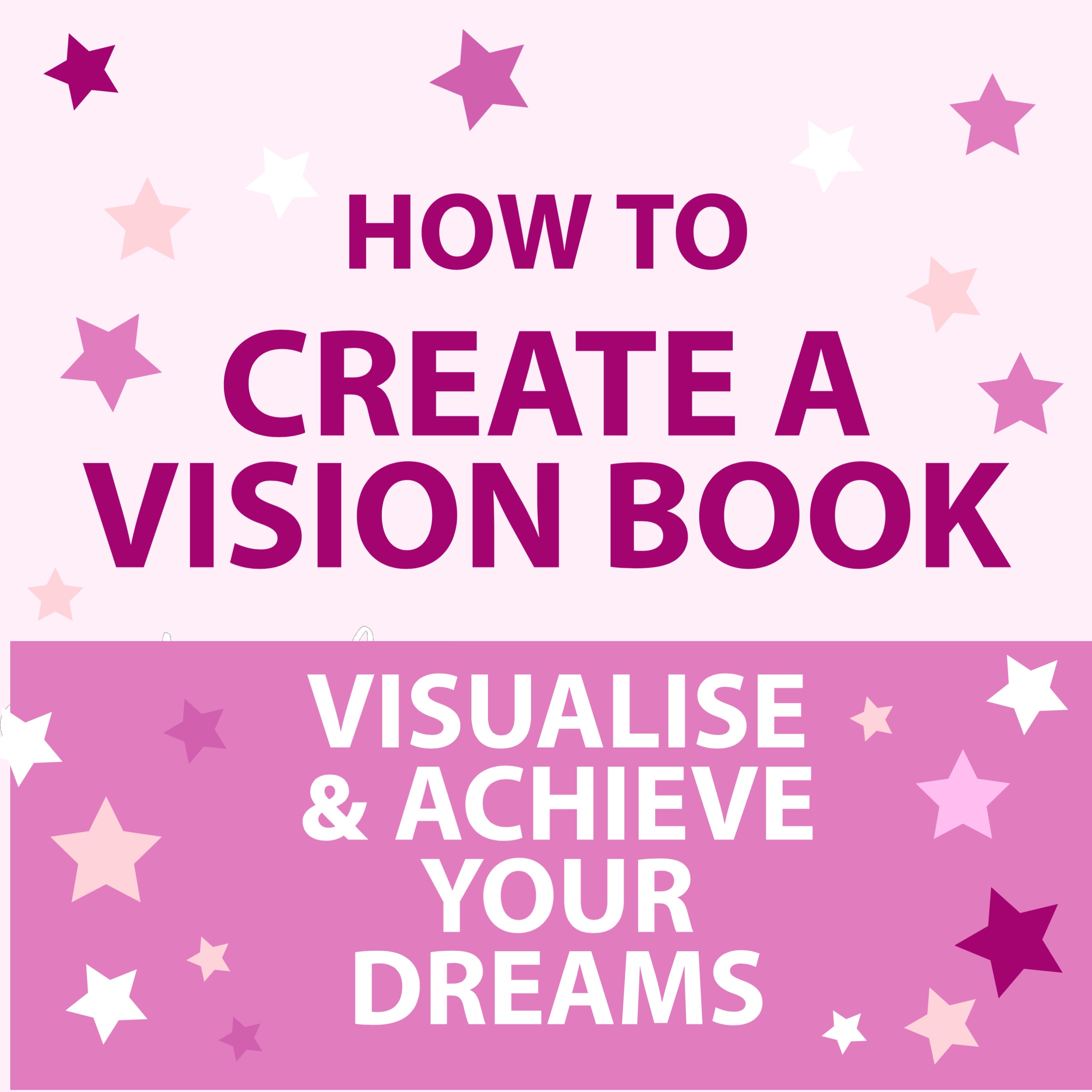 How to create a vision board - but in a book | Achieve your dreams ...