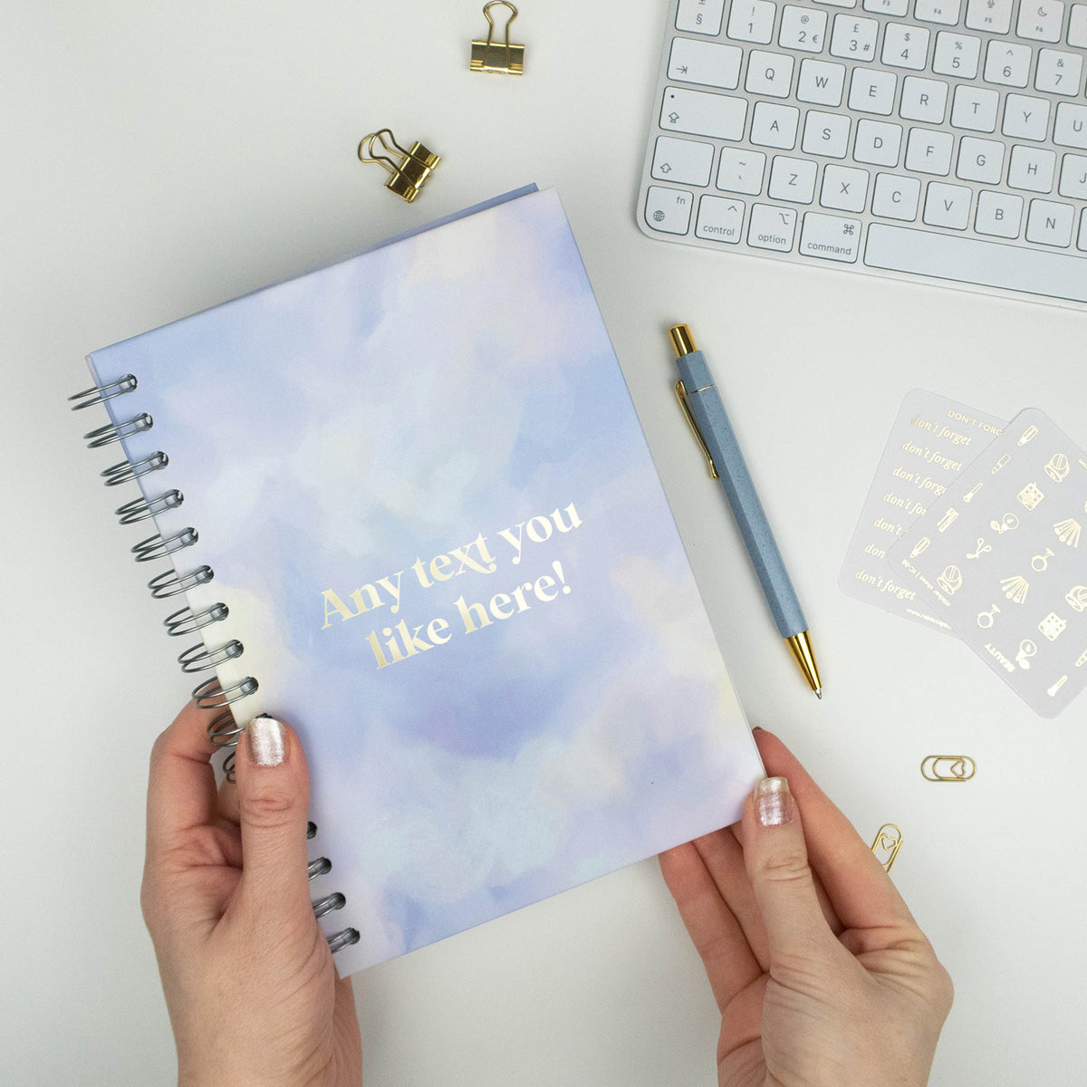 ANY TEXT YOU LIKE - PERSONALISED GOAL PLANNER - Rebecca Yates