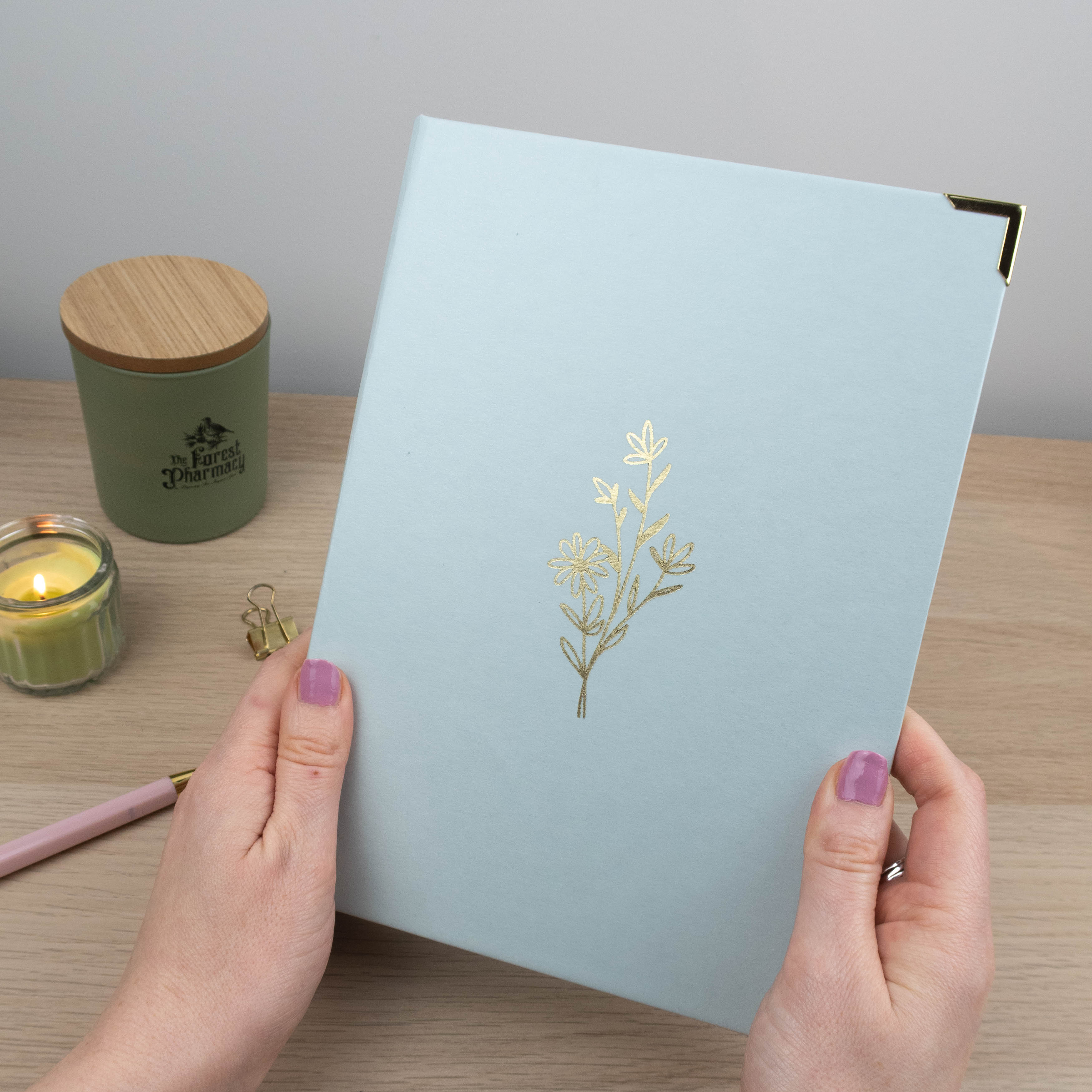 LIGHT SAGE GREEN STICKER STORAGE BINDER - Rebecca Yates
