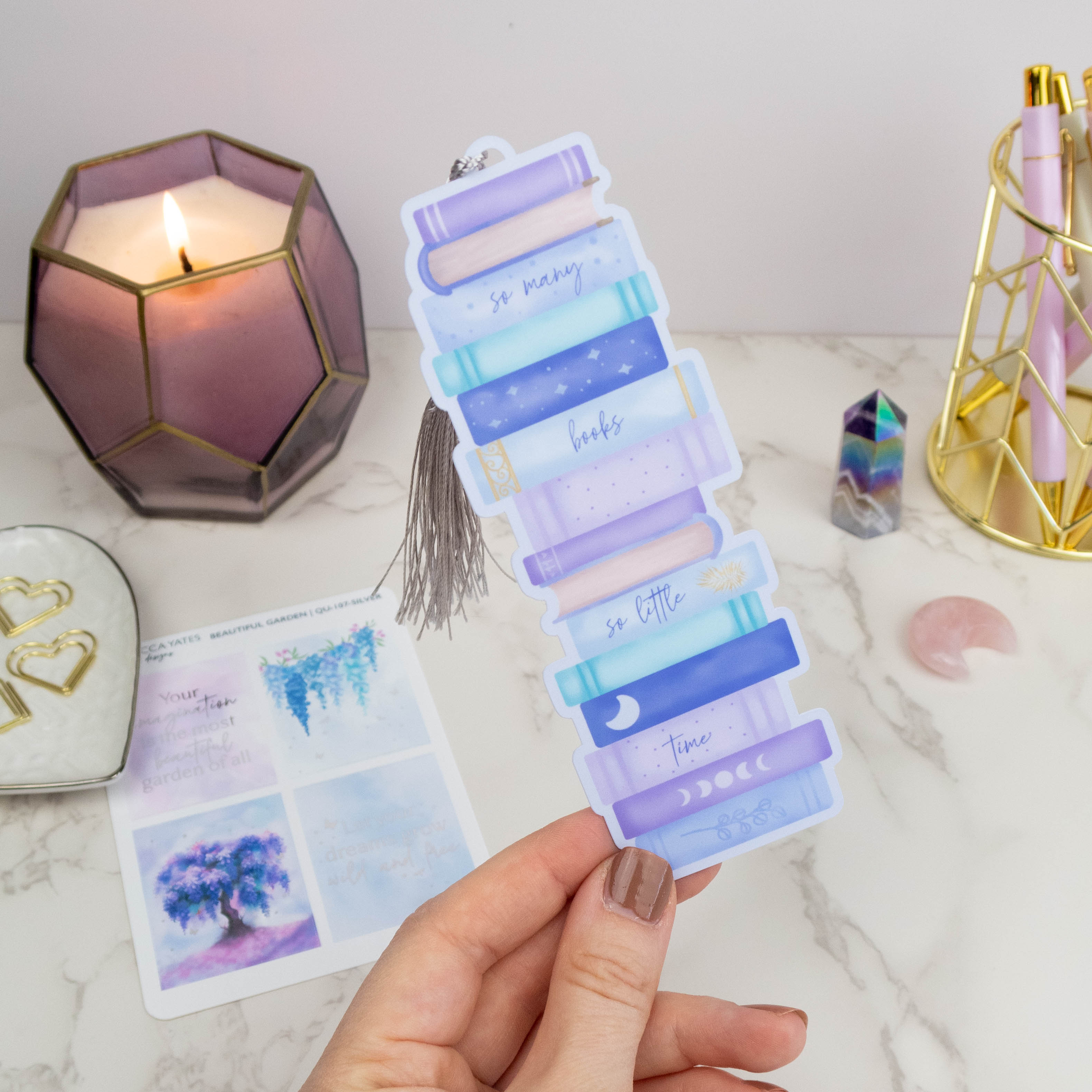 SO MANY BOOKS, SO LITTLE TIME - BOOKMARK - Rebecca Yates