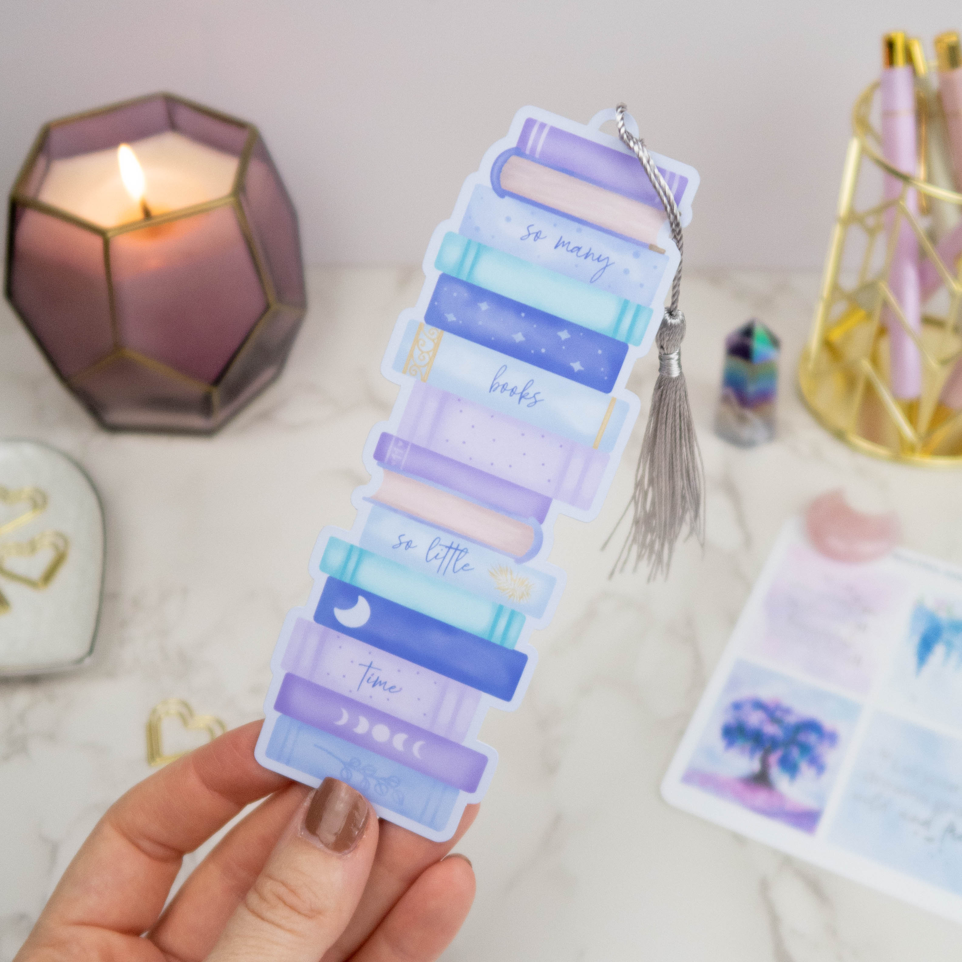 SO MANY BOOKS, SO LITTLE TIME - BOOKMARK - Rebecca Yates