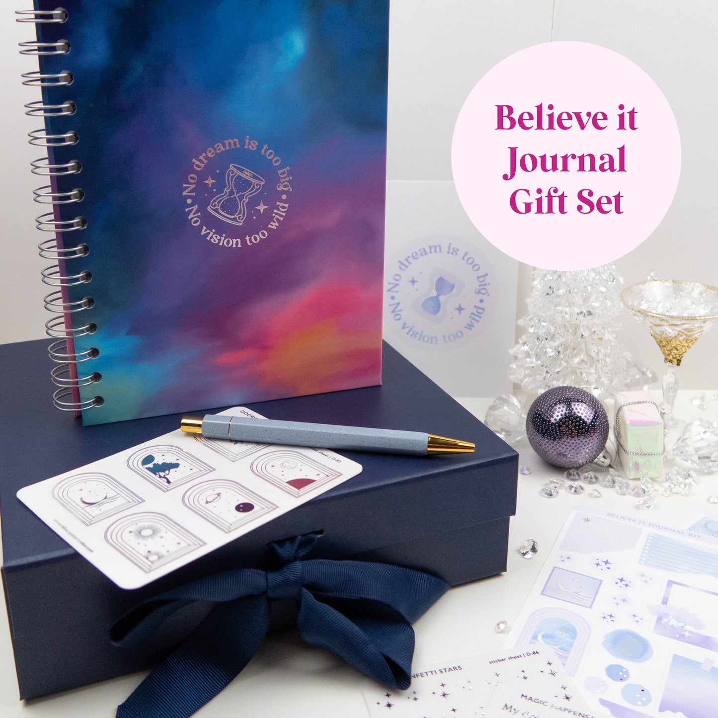 PERSONALISED BELIEVE IT JOURNAL GIFT SET