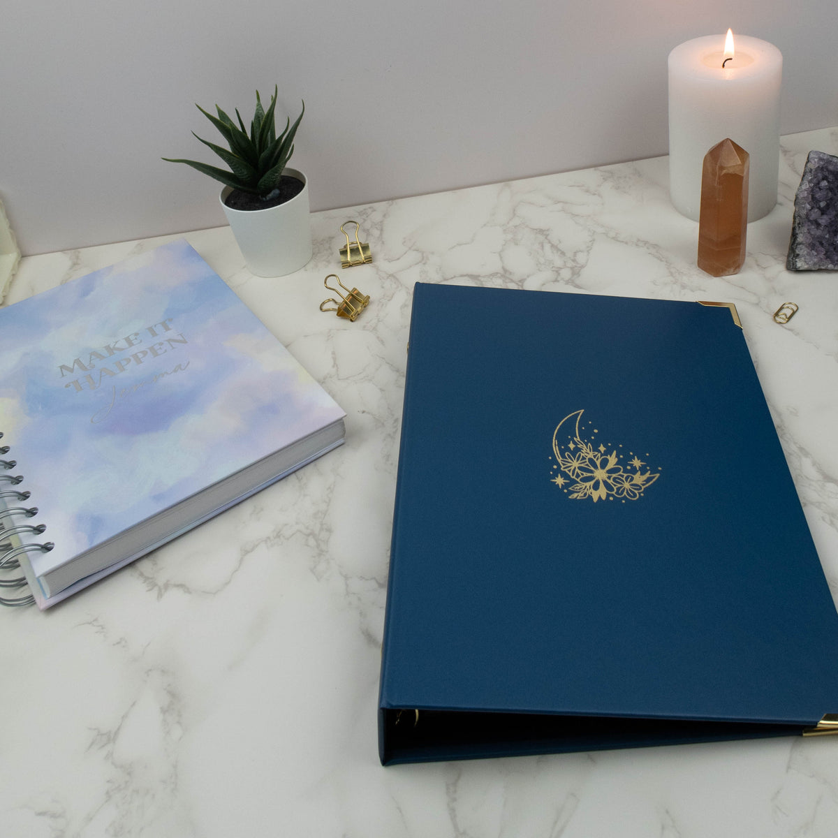 MIDNIGHT BLUE STICKER STORAGE BINDER - Rebecca Yates